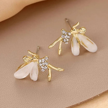 Korean-Style Fairy Stud Earrings - Jewelry Product Designed For Styling And Daily Outfit Routine - Golden