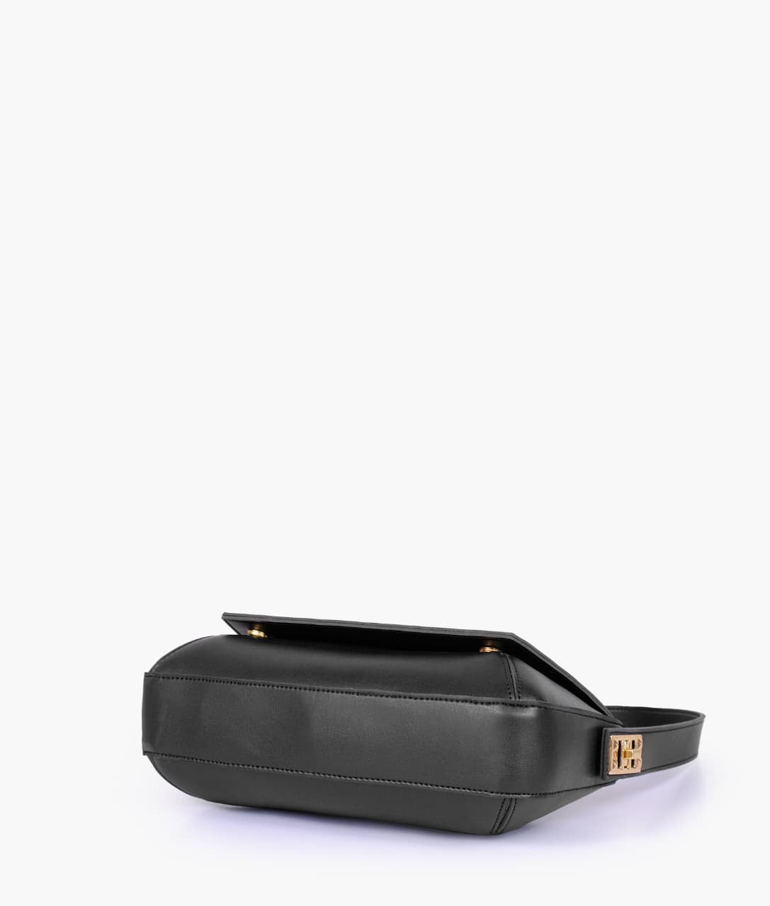 Elegant Flap Shoulder Purse Black