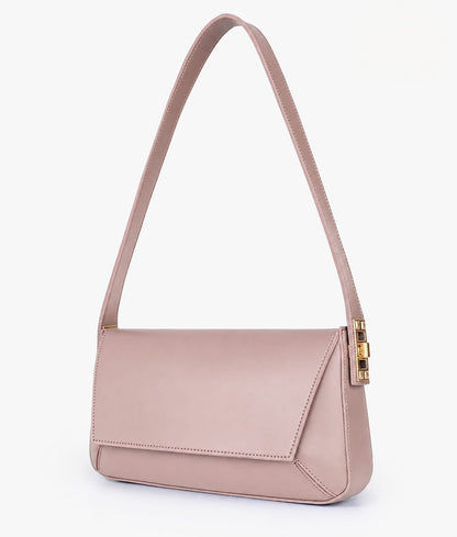 Elegant Flap Shoulder Purse Black