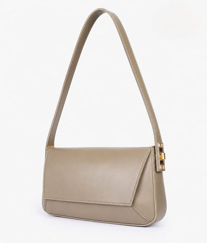 Elegant Flap Shoulder Purse Black