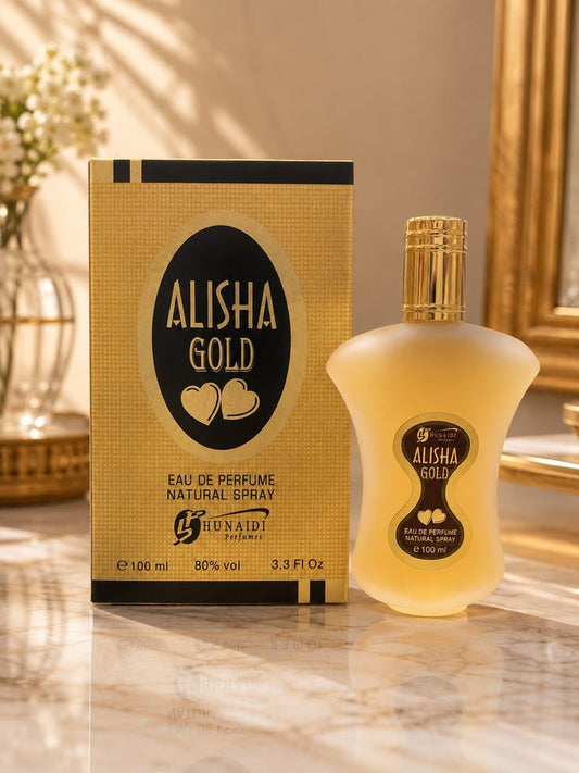 Hunaidi Perfumes Alisha Gold Eau De Perfume Natural Spray (100ml